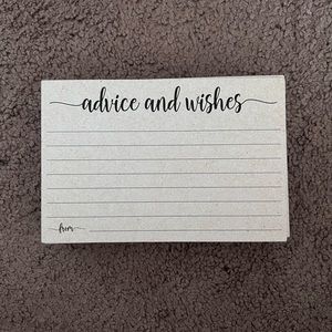 Advice & Wishes Cards